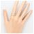 Autre Marque 18K Gelbgold- und Platin-Ring mit Diamant Golden - Ansicht 6