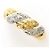 Autre Marque Diamantring aus PT900-Platin und 18K Gelbgold Golden