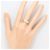 Autre Marque Diamantring aus PT900-Platin und 18K Gelbgold Golden - Ansicht 6