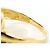 Autre Marque 18K Gelbgold- und Platinring mit grünem Diamanten Golden - Ansicht 4