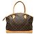 Louis Vuitton Monogram Lockit Horizontal Tote Bag Braun