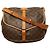 Borsa a tracolla Louis Vuitton Monogram Saumur 35 Marrone