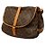 Borsa a tracolla Louis Vuitton Monogram Saumur 35 Marrone - vista 2