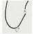 Autre Marque MINAS Darling Heart Collana in Argento 925 e Cordino Nero Multicolore - vista 15