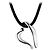 Autre Marque MINAS Darling Heart Collana in Argento 925 e Cordino Nero Multicolore - vista 4