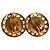 CHANEL 25 Coco Mark Metal Faux Pearl Clip Earrings Golden - view 5