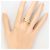 Autre Marque 18K Gelbgold-Ring mit Diamant Golden - Ansicht 7