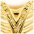 Autre Marque 18K Gelbgold-Ring mit Diamant Golden - Ansicht 2