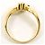 Autre Marque 18K Gelbgold-Ring mit braunem Diamanten Golden - Ansicht 3