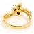 Autre Marque 18K Gelbgold-Ring mit braunem Diamanten Golden - Ansicht 4