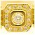 Autre Marque 18K Gelbgold-Ring mit Diamant Golden - Ansicht 2