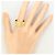 Autre Marque 18K Gelbgold-Ring mit Diamant Golden - Ansicht 7