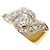 Autre Marque PT900 Platin 18K Gelbgold Diamantring Golden