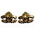 Chanel 01A Coco Mark Gold Clip-Ohrringe Golden - Ansicht 2