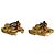 Chanel 01A Coco Mark Gold Clip-Ohrringe Golden - Ansicht 4