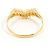 Autre Marque 18K Gelbgold-Ring mit braunem Diamanten Golden - Ansicht 3