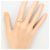 Autre Marque 18K Gelbgold-Ring mit braunem Diamanten Golden - Ansicht 6