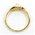 Autre Marque 18K Gelbgold-Ring mit Diamant Golden - Ansicht 2