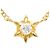 Autre Marque Collana in oro giallo 18K con diamante D'oro