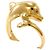 Autre Marque 18K Gelbgold-Ring mit Diamant Golden
