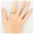 Autre Marque 18K Gelbgold-Ring mit Diamant Golden - Ansicht 8