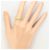 Autre Marque 18K Gelbgold-Ring mit braunem Diamanten Golden - Ansicht 7