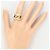 Autre Marque Platin- und Gelbgold-Ring mit Diamant Golden - Ansicht 7
