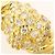 Autre Marque 18K Gelbgold-Ring mit Diamant Golden - Ansicht 2