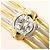 Autre Marque Platin- und Gelbgold-Ring mit Diamant Golden - Ansicht 2