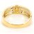 Autre Marque Platin- und Gelbgold-Ring mit Diamant Golden - Ansicht 4