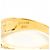 Autre Marque Platin- und Gelbgold-Ring mit Diamant Golden - Ansicht 5