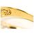 Autre Marque 18K Gelbgold-Ring mit Diamant Golden - Ansicht 5