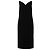 Loewe Schwarzes Samt-Midikleid mit V-Ausschnitt