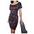 D&G Kleid mit rotem Chili-Print Schwarz