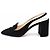 Prada Schwarze Wildleder Slingback-Pumps mit Logo - Ansicht 2