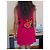 Louis Vuitton Rosa Viskose-Sommerkleid mit Rosenmuster Pink - Ansicht 3