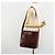 Borsa a Spalla Salvatore Ferragamo in Pelle Marrone e Oro Auth ka4542 D'oro - vista 23