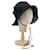 Miu Miu Hat Raffia M Black Auth 182226A  - view 1