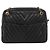 CHANEL V Stitch Chain Schultertasche aus Lammleder Schwarz Gold CC Auth BA13037 Golden - Ansicht 3