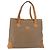 Borsa Tote GUCCI Micro GG Supreme PVC Beige Oro Auth 181868 D'oro