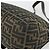 FENDI Zucca Canvas Mamma Baguette Shoulder Bag Black Brown Auth 181871M Marrone Nero - vista 12