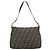 FENDI Zucca Canvas Mamma Baguette Shoulder Bag Black Brown Auth 181871M Marrone Nero - vista 3