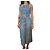 Jean Paul Gaultier Conjunto de Top Bustier e Saia Longa em Denim