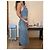 Jean Paul Gaultier Conjunto de Top Bustier e Saia Longa em Denim - vista 2