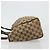 Borsa GUCCI GG Canvas Web Sherry Line Beige Argento Auth 178849 - vista 5