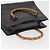 Borsa Tote GUCCI Bamboo in pelle nera e oro Auth 180798 Nero D'oro - vista 8