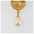 Spilla SAINT LAURENT in metallo Gold Auth bs35355A - vista 7