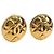 Orecchini CHANEL COCO Mark in metallo Gold Tone CC Auth 181301V