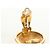 Orecchini CHANEL COCO Mark in metallo Gold Tone CC Auth 181301V - vista 13