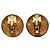 Orecchini CHANEL COCO Mark in metallo Gold Tone CC Auth 181301V - vista 3